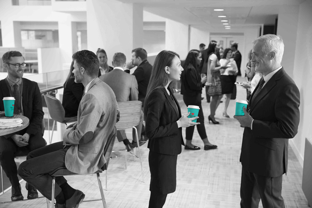 FirstLoveCoffee Barista auf einem Firmenevent