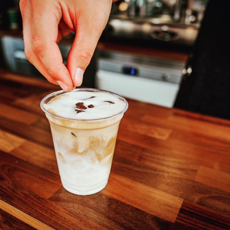 Iced Latte im Sommer